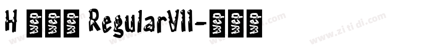 H 新雅兰 RegularV11字体转换